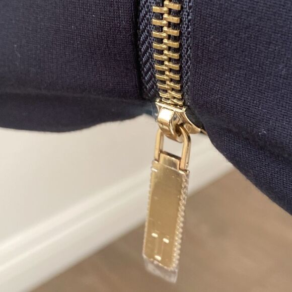 Ted Baker Wrenti Black Bodycon Long Sleeve Cocktail Dress w Exposed Back Zipper - Picture 8 of 13